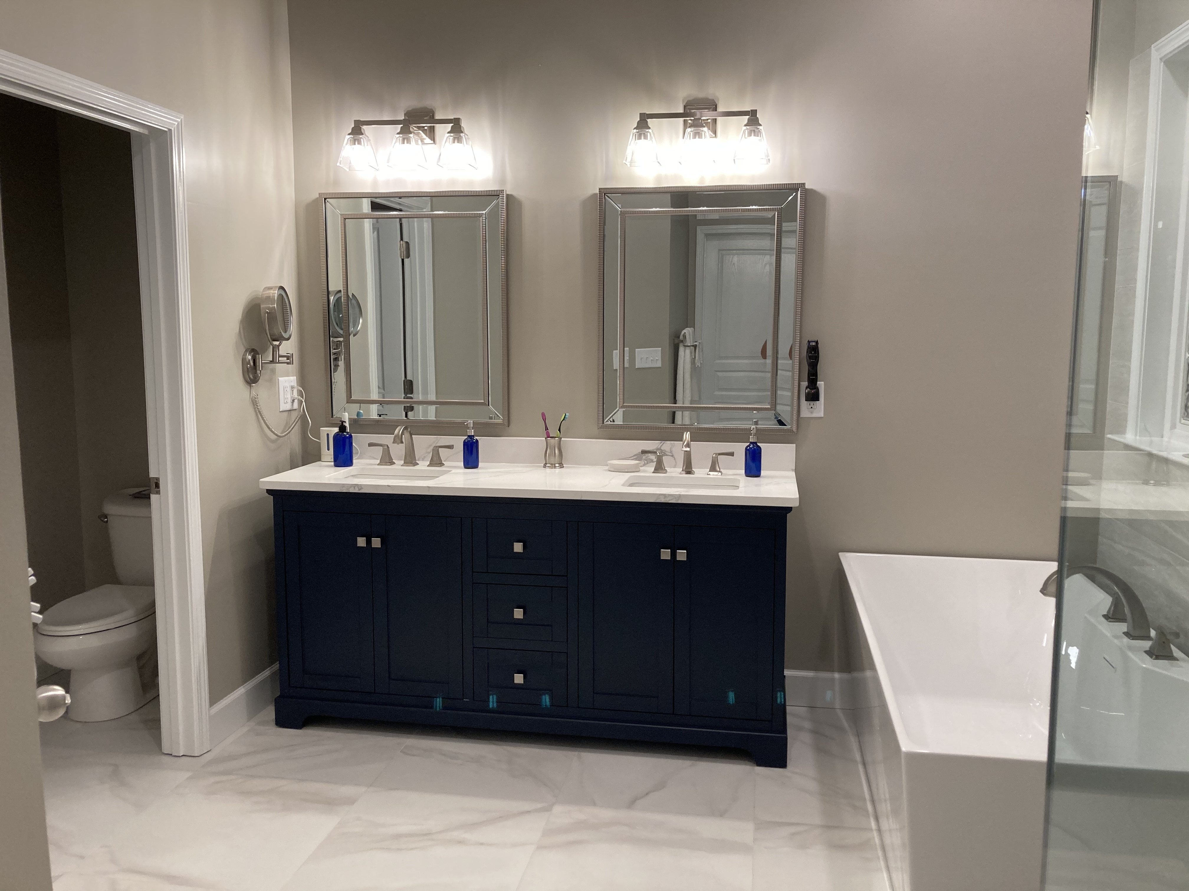Bathroom renovation completed by All About the Pipes Plumbing in Charlotte NC